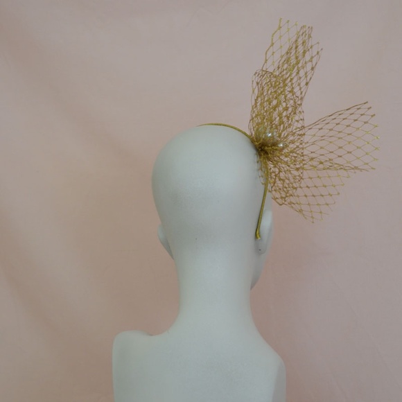 Gold Sparkling Tulle Headband main image 4